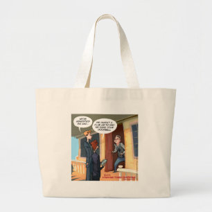 Bolsa Tote Grande Missionários Agnósticos Engraçado