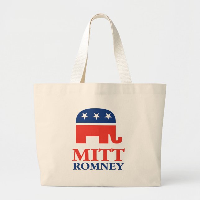 Bolsa Tote Grande Mitt Romney 2012 (Frente)