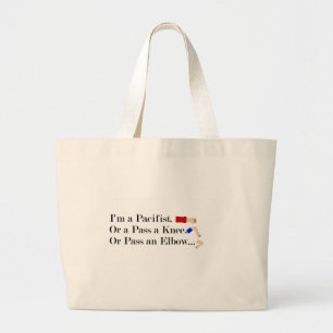 Bolsa Tote Grande MMA Pacifist Humor Design