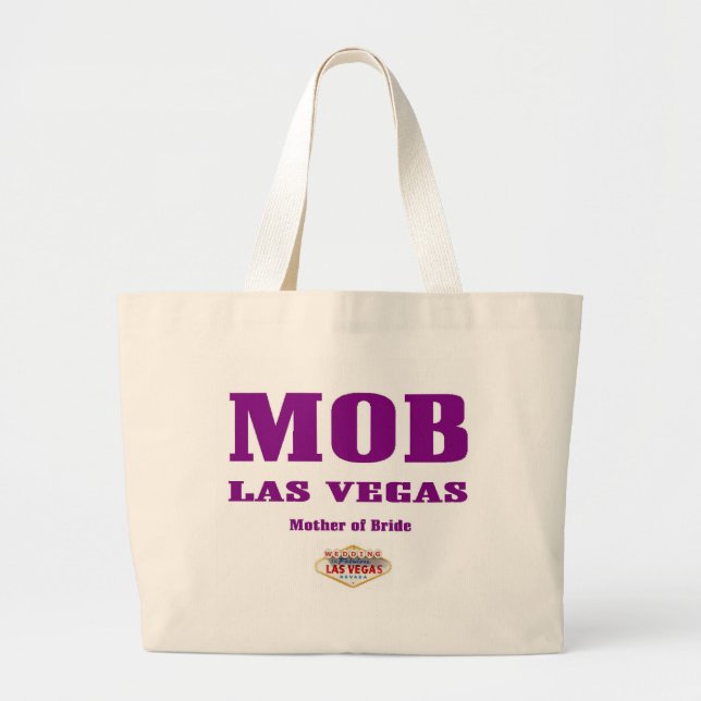 Bolsa Tote Grande MOB "Mãe da Noiva" Las Vegas Clássica Tote Bag (Frente)