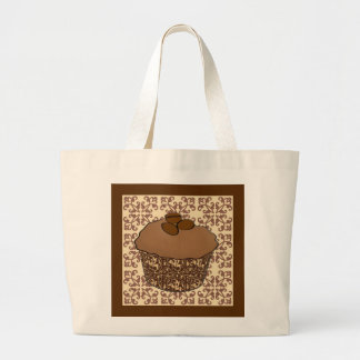 Bolsa Tote Grande Mocha / Cupcake do Fosco do café, Fundo do local