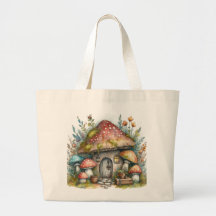 Moda Boho Assustadora Folclore de Cogumelo Cottage