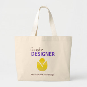 Bolsa Tote Grande Modelo da sacola do designer gráfico