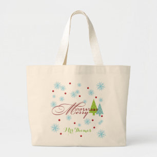 Bolsa Tote Grande Modelo feito sob encomenda da sacola do Natal