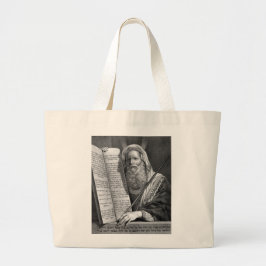 Bolsa Tote Grande Moisés e os Dez Mandamentos