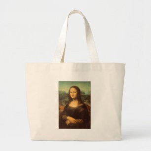 Bolsa Tote Grande Mona Lisa por Leonardo da Vinci