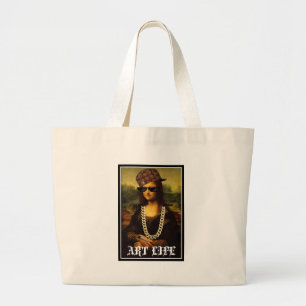 Bolsa Tote Grande Mona Lisa Thug Life Art Life