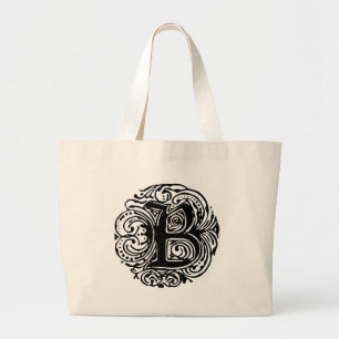 Bolsa Tote Grande Monarchia Black "B"