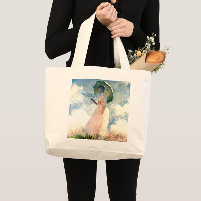 Bolsa Tote Grande Monet Woman com Parasol à esquerda (Frente (produto))