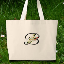 Monograma clássico presente de mãe flor vermelha b