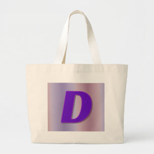 Bolsa Tote Grande Monograma do roxo de D