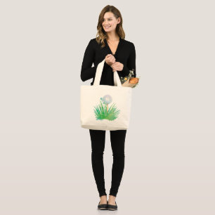 Bolsa Tote Grande Monograma Esporte moderno Bola De Golfe Em Aquar