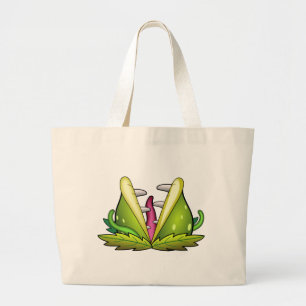 Bolsa Tote Grande monstro da armadilha de venus