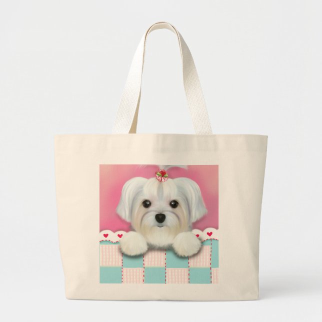BOLSA TOTE GRANDE MORKIE SHELLY (Frente)