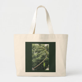 Bolsa Tote Grande Morning Glory Tendril and Leaf