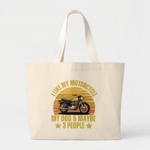 Bolsa Tote Grande Moto de Cachorro