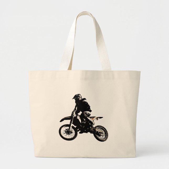 Bolsa Tote Grande Motocross motocicleta (Frente)