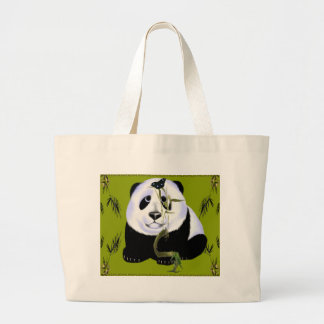 Bolsa Tote Grande Mousepad da panda do bebê