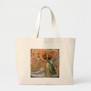 Bolsa Tote Grande Mulher de Capricórnio Cabra Caprichosa Diversão