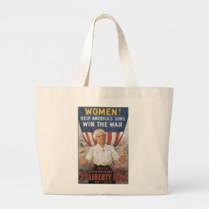 Bolsa Tote Grande Mulheres! Ajude os Filhos da América