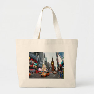 Bolsa Tote Grande Mundo Misturado! - Nova Iorque e Londres