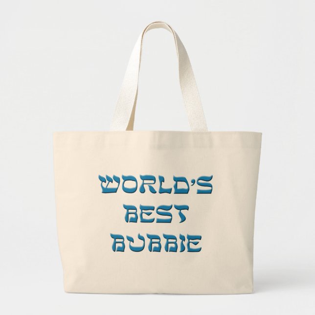 Bolsa Tote Grande Mundos o melhor Bubbie (Frente)