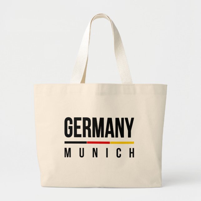 Bolsa Tote Grande Munique Alemanha (Frente)