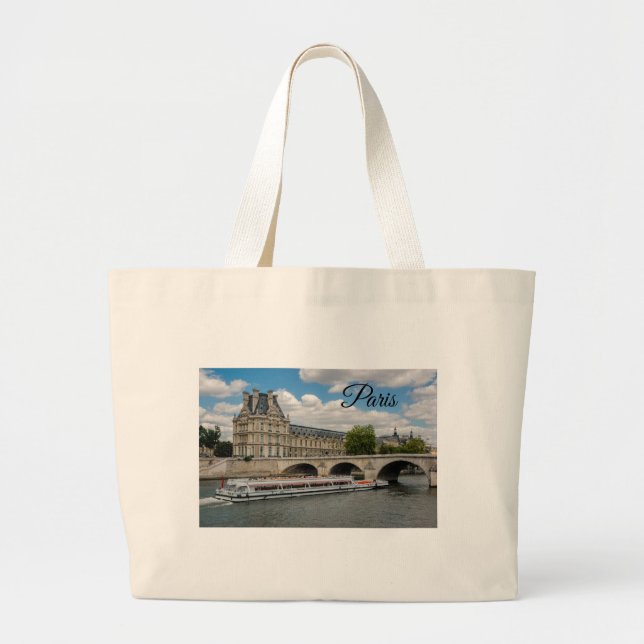 Bolsa Tote Grande Museu Louvre em Paris (Frente)