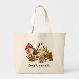 Bolsa Tote Grande Mushroom Gnome Enchantation