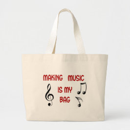Bolsa Tote Grande Music Lovers Tote Bag