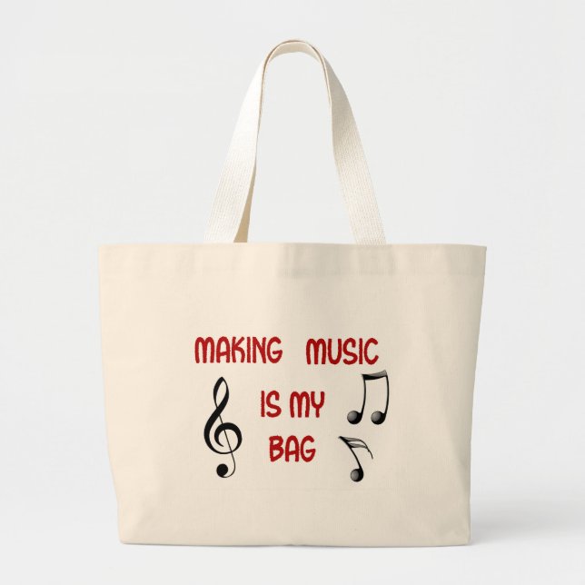 Bolsa Tote Grande Music Tote Bag (Frente)