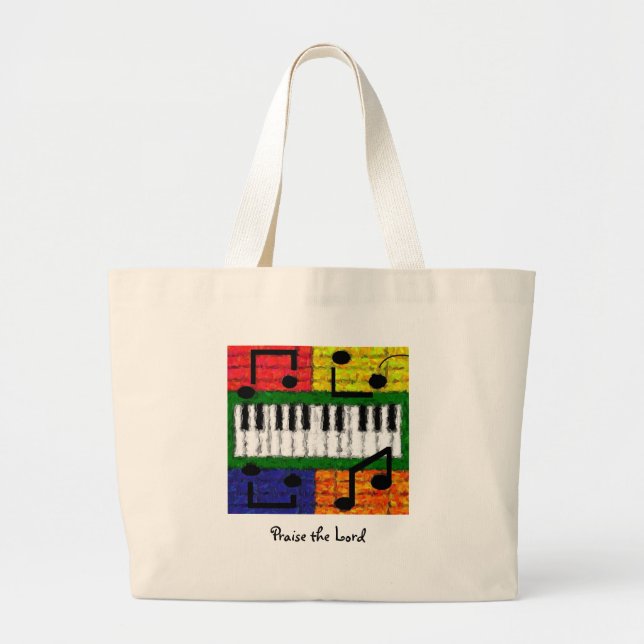 BOLSA TOTE GRANDE MÚSICA NOVA (Frente)