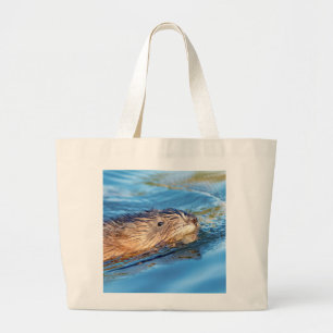 Bolsa Tote Grande Muskrat na Reserva Ecológica da Fazenda de Vassar