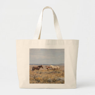 Bolsa Tote Grande Mustangas da bacia de lavagem da areia
