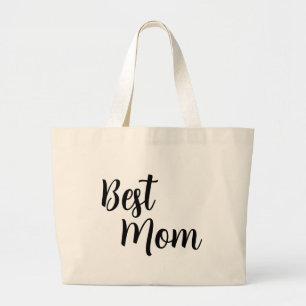 Bolsa Tote Grande "Na moda Melhor Mãe Grande Saco de Tote   Na Moda