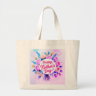 Bolsa Tote Grande Na moda único de Dia de as mães feliz