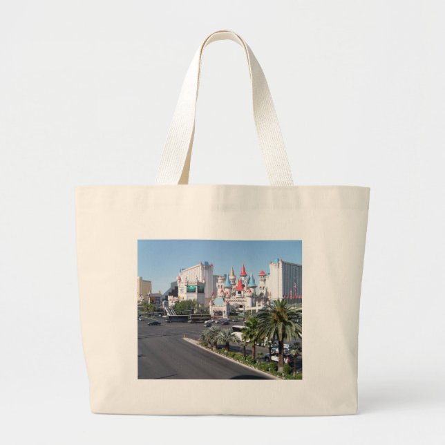 Bolsa Tote Grande Na tira em Las Vegas, em um saco (Frente)