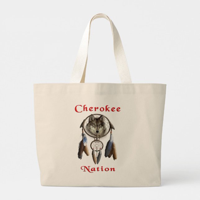 Bolsa Tote Grande Nação Cherokee (Verso)