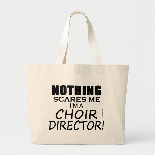 Bolsa Tote Grande Nada me assusta o diretor do Coro (Frente)