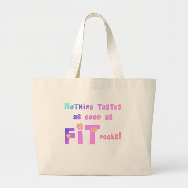 Bolsa Tote Grande Nada prova tão bom como a FIT sente! (Frente)