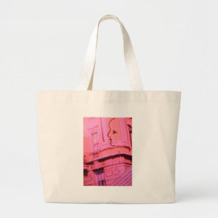 Bolsa Tote Grande Namorados Paris rosa vermelha com sonho de