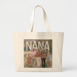 Bolsa Tote Grande Nana PhotoPop Personalizado