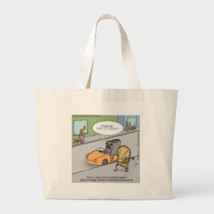 Bolsa Tote Grande Não Fale Com Estranhos é Engraçado
