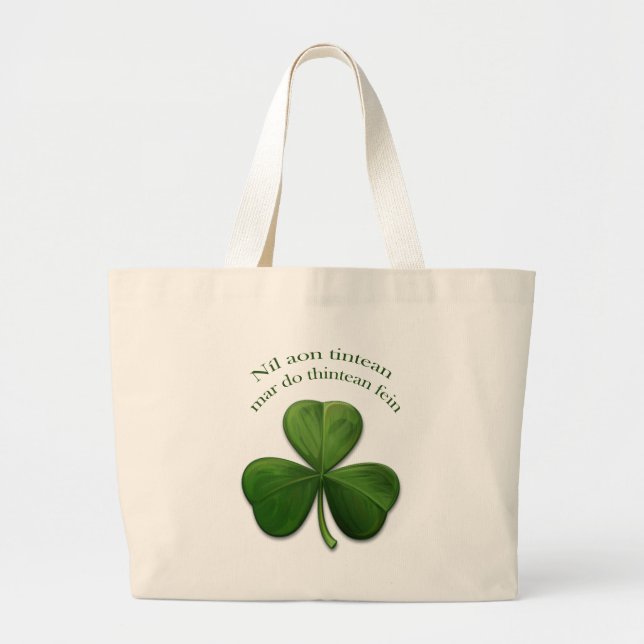 Bolsa Tote Grande Não há lugar como casa (Frente)