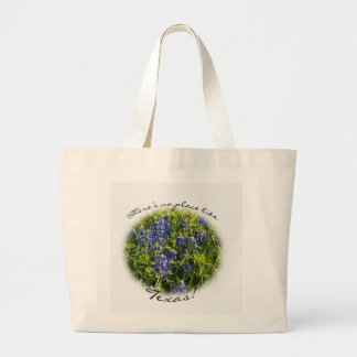 Bolsa Tote Grande Não há nenhum lugar como a sacola do Bluebonnet de