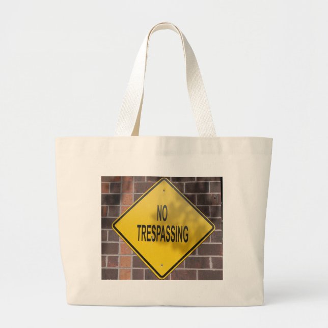 Bolsa Tote Grande Não Invadir (Frente)