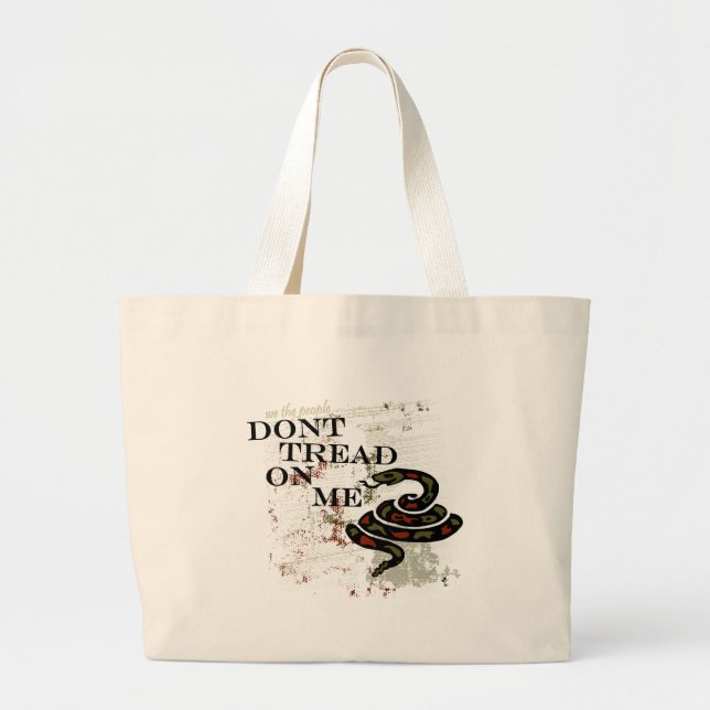 Bolsa Tote Grande Não pise em mim (Frente)
