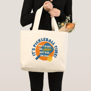 Bolsa Tote Grande NÃO PISQUE O ESFREGUE AFUNDAR O DINK Pickleball