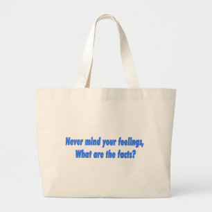 Bolsa Tote Grande Não se preocupe com seus sentimentos.