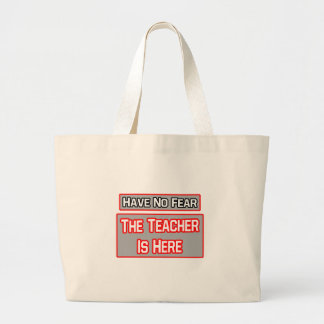 Bolsa Tote Grande Não Tenha Medo. Professora Está Aqui